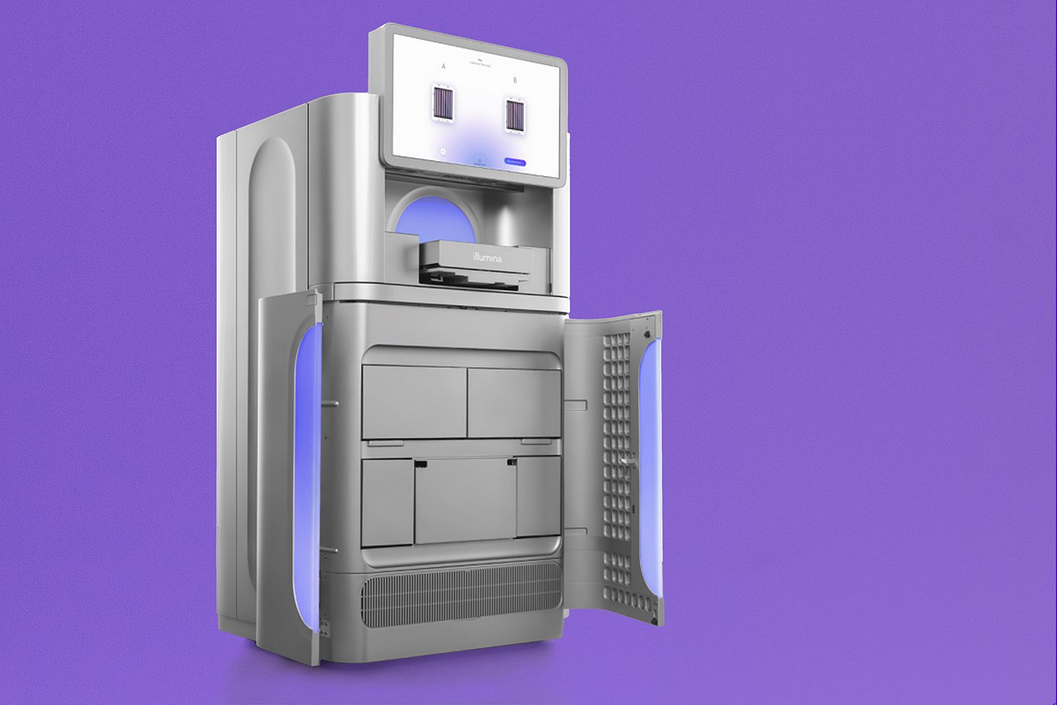 Illumina DNA Machine open